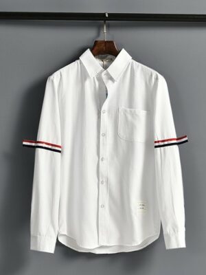 White Ribbon-Banded Sleeves Shirt Lee Su Ho – True Beauty (4)