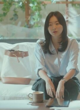White Sling Bucket Bag | Kook Yeon Su - Our Beloved Summer