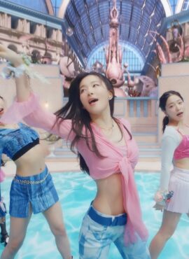 Baby Pink Tie Drape Crop Top | Seulgi - Red Velvet