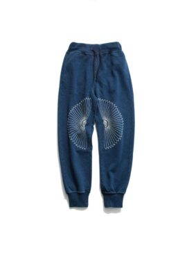 Blue Ethnic Embroidered Sweatpants | RM - BTS