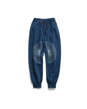 Blue Ethnic Embroidered Sweatpants | RM - BTS