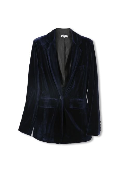 Blue Velvet Suit Blazer Jacket | Suho – EXO