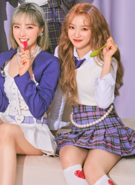 Lilac Plaid Pleated Skirt | Gowon - Loona