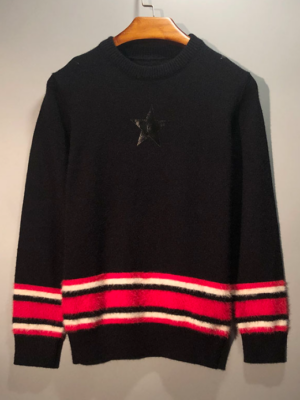 Jackson – GOT7 – Black Stars And Stripes Sweater (3)