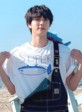 White Super Tuna T-Shirt | Jin - BTS