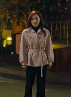 Pink Belted Shirt With Front Pocket | Oh Yoon Hee - Penthouse