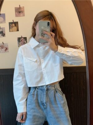 White Crop Shirt Yuna – ITZY (9)