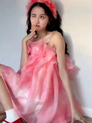 Yiren – Everglow – Pink Fairy Suspender Dress (1)
