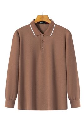 Brown Collared Polo Shirt | Jungwon - Enhypen