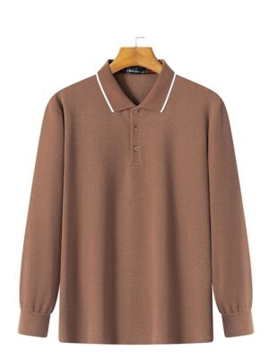 Brown Collared Polo Shirt Jungwon – Enhypen (4)