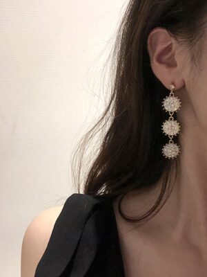 Chung Ha White Crystal Drop Earrings (14)