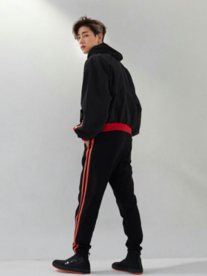 Black Double Red Striped Pants | Mark – GOT7