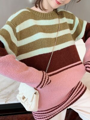 Multicolored Stripe Candy Sweater Kun – NCT (9)