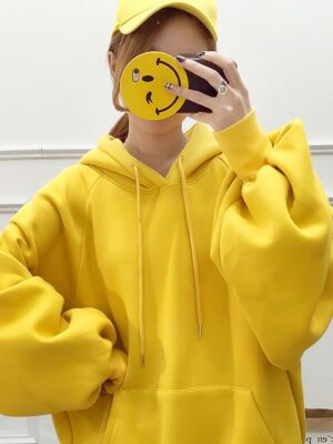 Yellow Basic Oversized Hoodie Hueningkai – TXT (9)