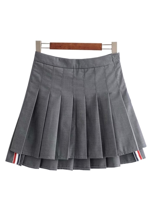Grey Irregular Pleated Skirt | Yeri - Red Velvet
