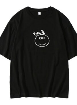 Black Doodled Face T-Shirt | Jackson - GOT7