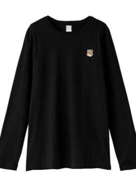Black Mini Fox Long Sleeves T-Shirt | Giselle - Aespa