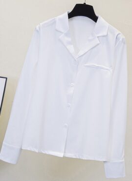 Plain White Collared Shirt | Jackson - GOT7