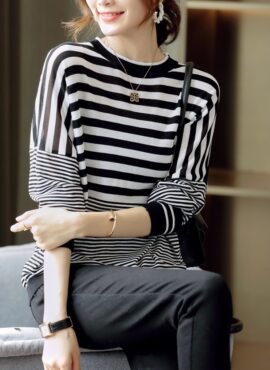 Black Stripes Oversized Sweater | Jimin - BTS