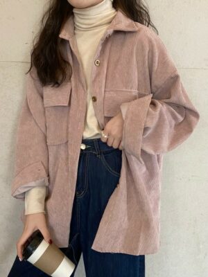 Pink Corduroy Jacket Choi Woong – Our Beloved Summer Pink (7)