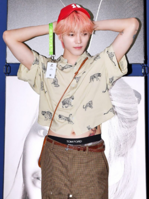 Beige Leopard Printed Shirt | Taeyong – NCT
