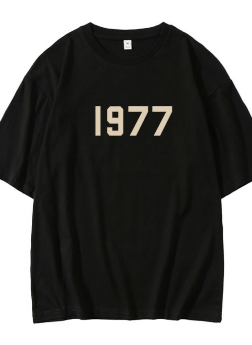 Black 1977 Print T-Shirt | RM – BTS