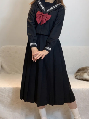 Black Long Sleeved Uniform Shirt Yiren – Everglow (1)