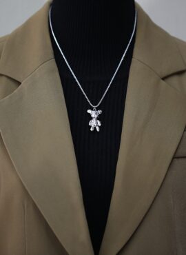 Silver Bear Necklace | Hyuna