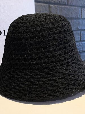 Jaehyun – NCT Black Crochet Bucket Hat (1)
