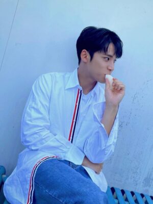 White Classic Shirt | Mingyu – Seventeen
