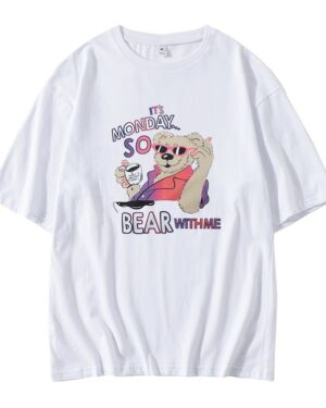 White "Bear With Me" T-Shirt | Nayeon - Twice