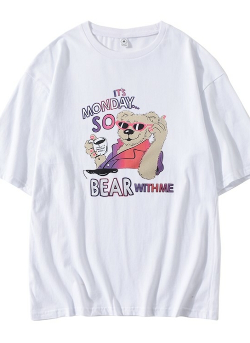 White “Bear With Me” T-Shirt | Nayeon – Twice