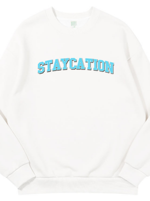 White Staycation Sweatshirt Suga – BTS (1)