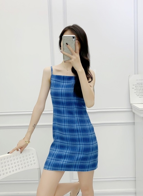 Blue Plaid Dress | Yuna – ITZY