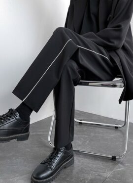 Black Outlined Suit Pants | Do Kyung Seok - My ID is Gangnam Beauty