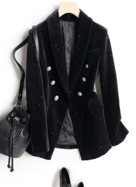 Black Stardust Suit Jacket | Chung Ha