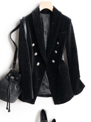 Chung Ha – Black Stardust Suit Jacket (9)