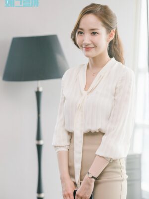 Creamy White Pleated Blouse | Kim Mi So – What’s Wrong With Secretary Kim