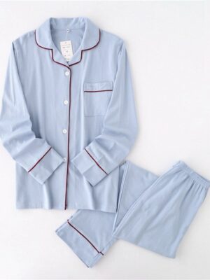 Light Blue Pajama Set With Red Linings Nayeon – Twice (19)