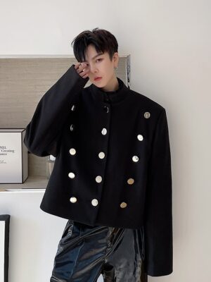 Baekhyun – EXO Black Multi-Button Jacket (13)