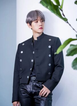 Black Multi-Button Jacket | Baekhyun - EXO