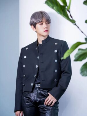 Black Multi-Button Jacket | Baekhyun – EXO
