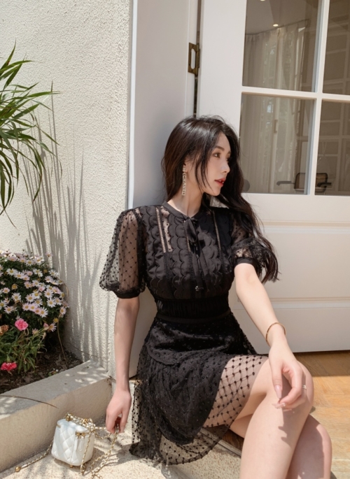 Black Diamond Mesh Doll Dress | Sunny – Girl Generation