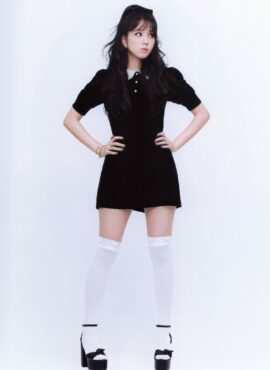 Black Doll Dress With White Collar | Jisoo - BlackPink