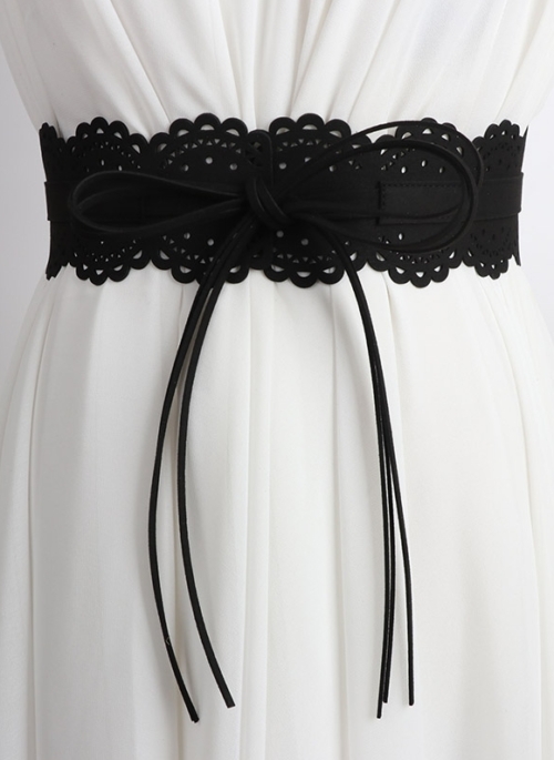 Black Lace Pattern Belt | Jennie – BlackPink
