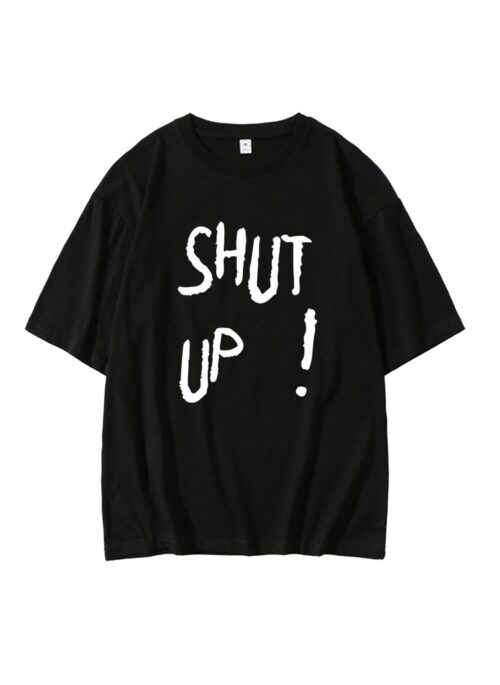 Black “Shut Up” T-Shirt | Taehyung – BTS