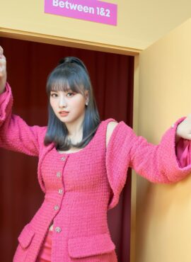 Hot Pink Tweed Dress | Momo - Twice