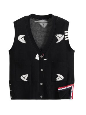 Suga – BTS Black Sailboat Vest (4)