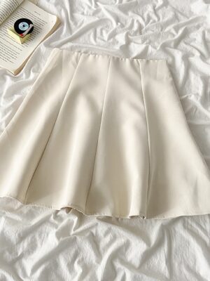 White Flared Skirt IU (5)