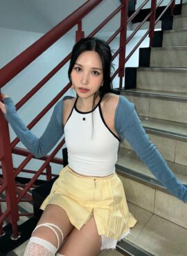 White Outlined Halter Top | Mina - Twice